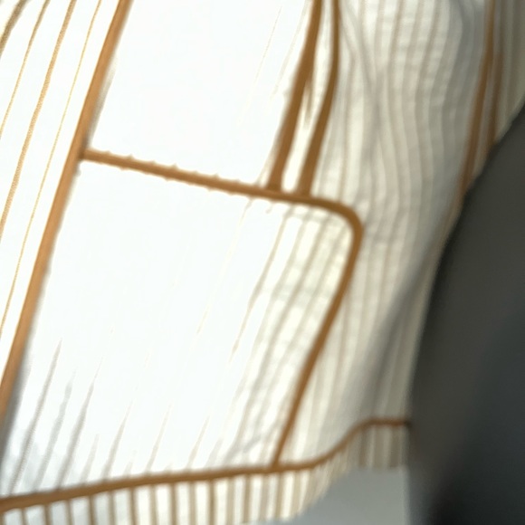 Lafayette 148 New York Striped Two Button Blazer - Picture 6 of 8